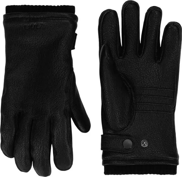 Bula Bula BULA LEATHER GLOVES Мъжки ръкавици, черно, размер