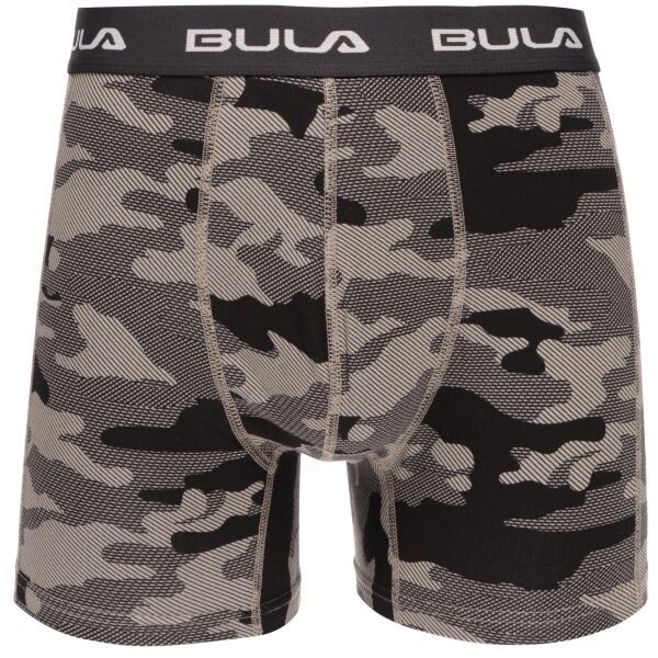 Bula Bula Bula PRINT BOXER Мъжки боксерки, тъмносиво, размер