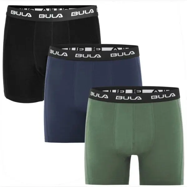 Bula Bula FRAME BOXER 3PK Мъжки памучни боксерки, черно, размер