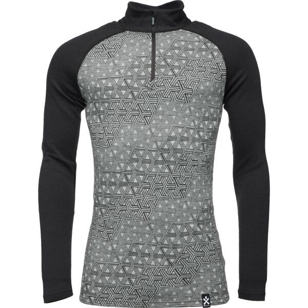 Bula Bula GEO MERINO WOOL HZ Функционална блуза, тъмносиво, размер