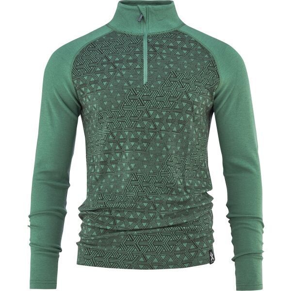 Bula Bula GEO MERINO WOOL HZ Функционална блуза, зелено, размер