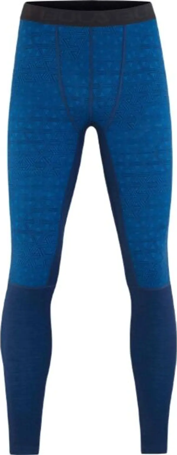 Bula Bula GEO MERINO WOOL PANTS Мъжки мериносов долен клин, тъмносин, размер