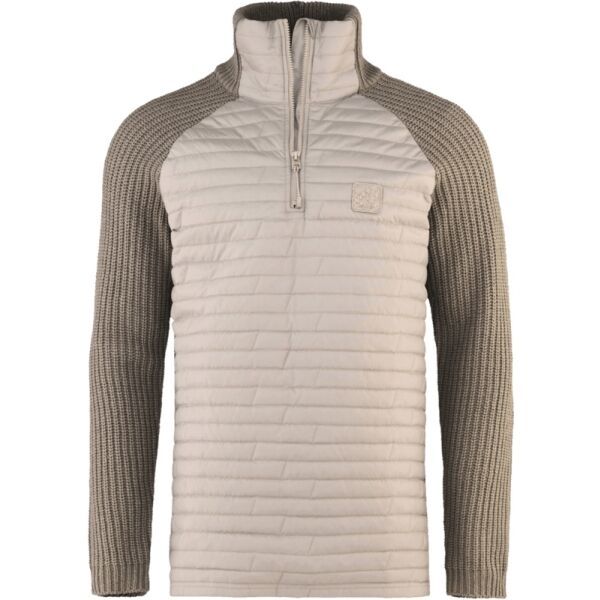 Bula Bula HYBRID HALFZIP Мъжки пуловер, бежово, размер
