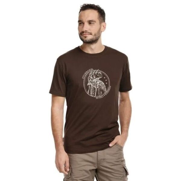 BUSHMAN BUSHMAN AMISK Мъжка тениска, кафяво, размер