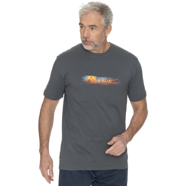 BUSHMAN BUSHMAN BRAZIL Мъжка тениска, тъмносиво, размер M