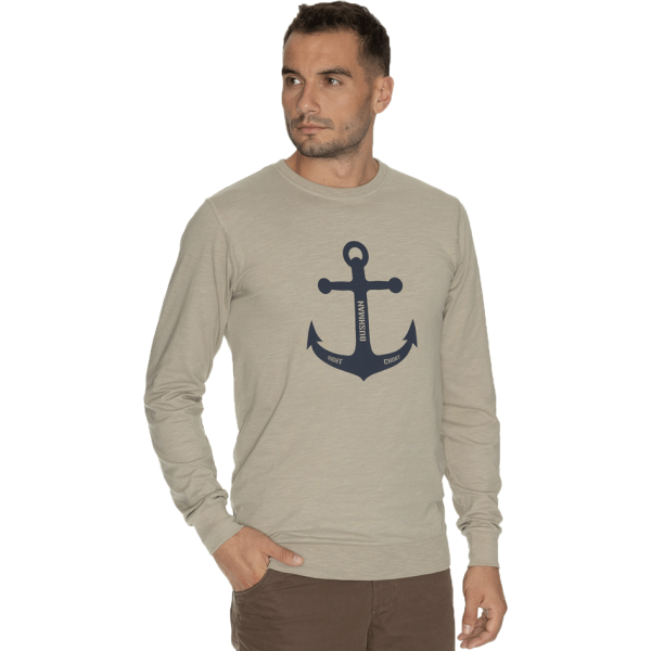 BUSHMAN BUSHMAN DARRECK Мъжка тениска, бежово, размер