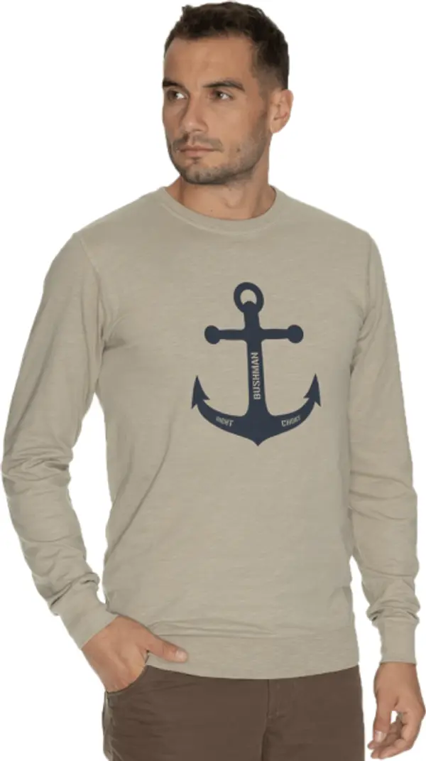 BUSHMAN BUSHMAN DARRECK Мъжка тениска, бежово, размер XXXL