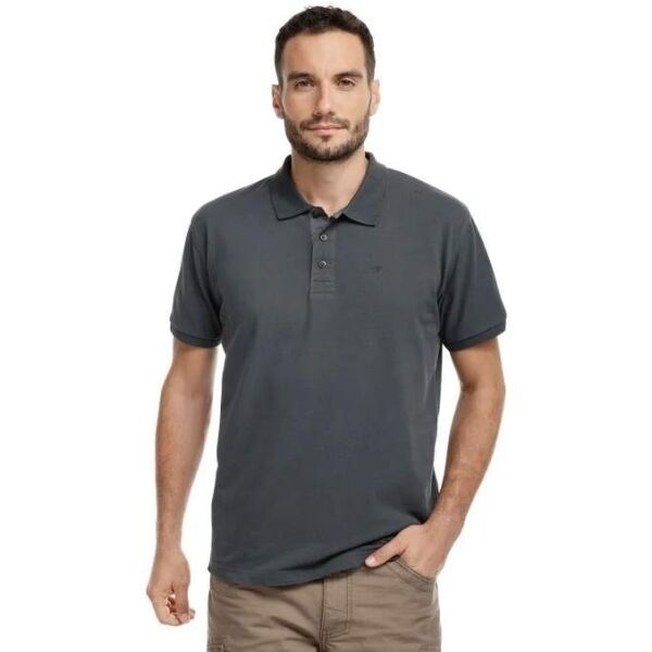 BUSHMAN BUSHMAN HAVRE Мъжка поло тениска, тъмносиво, размер