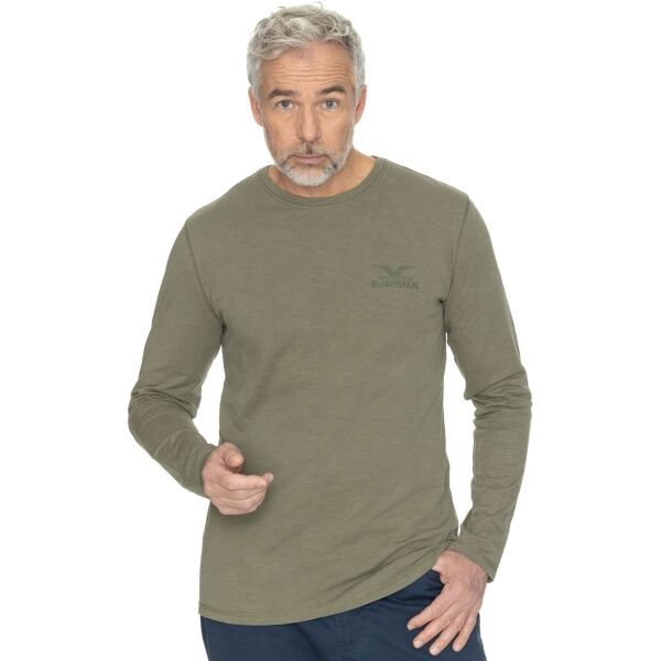 BUSHMAN BUSHMAN RYNDON Мъжка тениска с дълъг ръкав, khaki, размер