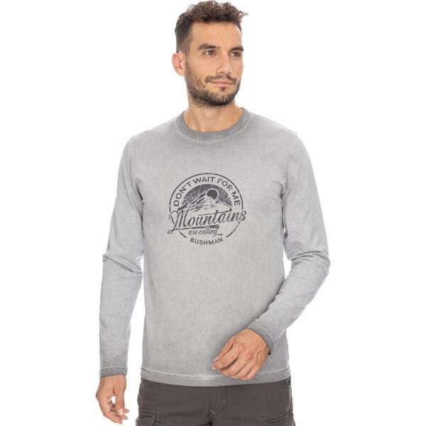 BUSHMAN BUSHMAN SHEFFIELD Мъжка блуза, сиво, размер