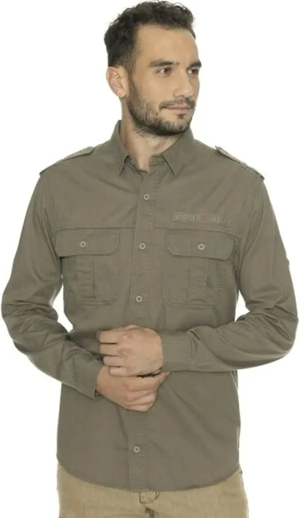 BUSHMAN BUSHMAN ZIKMUND Мъжка риза, khaki, размер XXXL