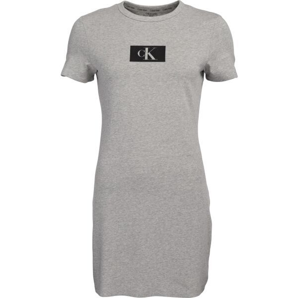 Calvin Klein Calvin Klein ´96 LOUNGE-S/S DRESS Дамска рокля, сиво, размер