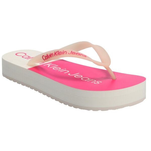 Calvin Klein Calvin Klein BEACH SANDAL FLATFORM Дамски джапанки, бяло, размер