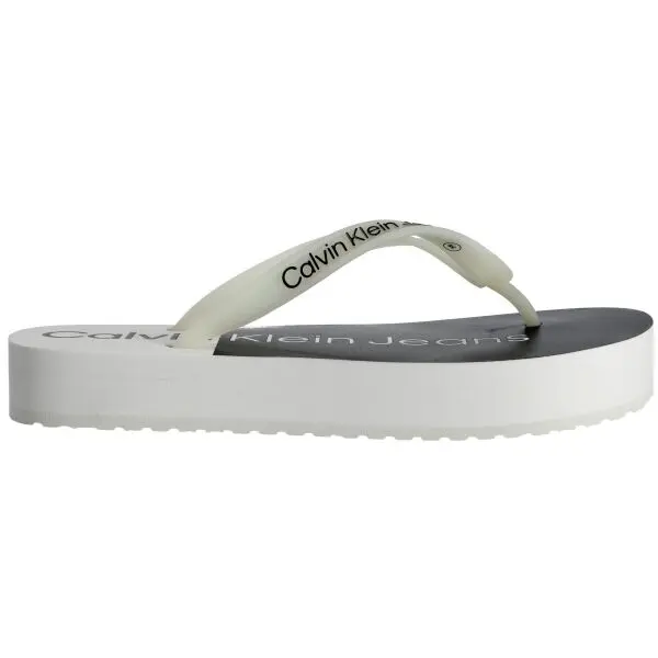 Calvin Klein Calvin Klein BEACH SANDAL FLATFORM Дамски джапанки, бяло, размер