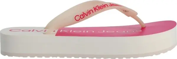 Calvin Klein Calvin Klein BEACH SANDAL FLATFORM Дамски джапанки, бяло, размер