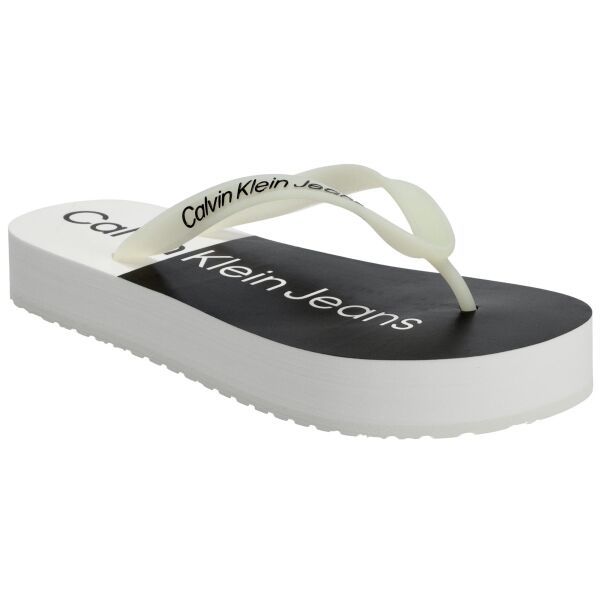 Calvin Klein Calvin Klein BEACH SANDAL FLATFORM Дамски джапанки, бяло, размер