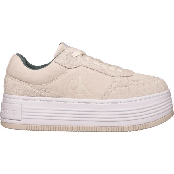 Calvin Klein Calvin Klein BOLD PLATF LACEUP LOW MG SUEDE Дамски спортни обувки, бежово, размер