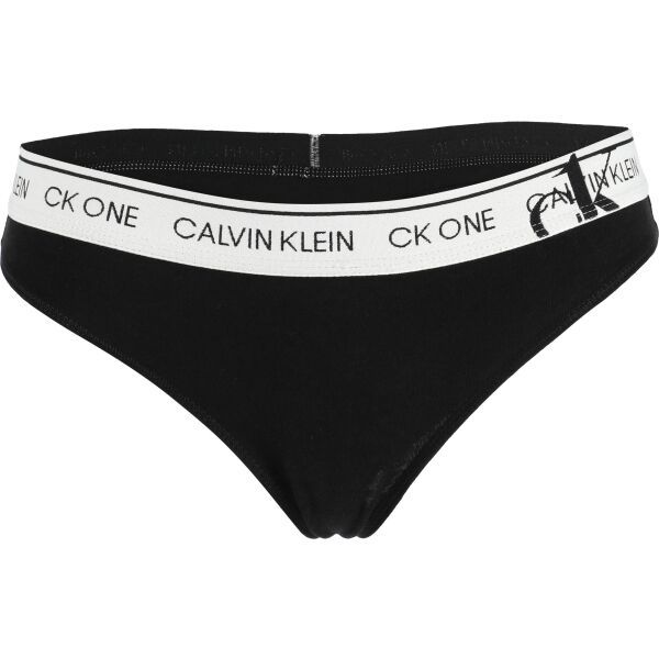 Calvin Klein Calvin Klein FADED GLORY-THONG Дамски бикини, тип прашка, черно, размер L