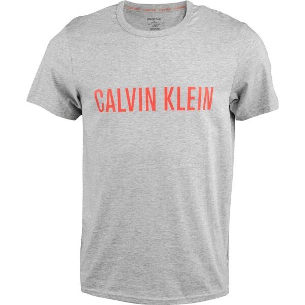 Calvin Klein Calvin Klein S/S CREW NECK Мъжка тениска, сиво, размер S