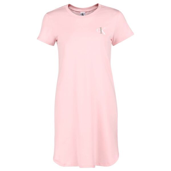 Calvin Klein Calvin Klein S/S NIGHTSHIRT Дамска пижама горнище, розово, размер XS