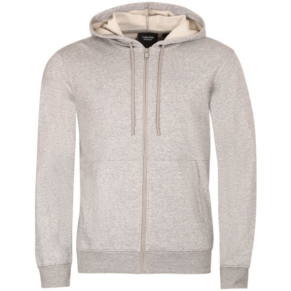 Calvin Klein Calvin Klein ZIP THROUGH HOODY Мъжки суитшърт, сиво, размер S