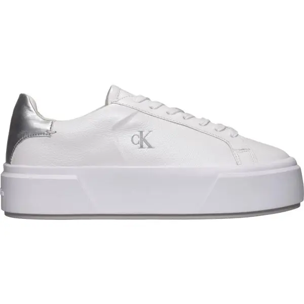 Calvin Klein Calvin Klein FLATFORM LACE UP LTH MET Дамски маратонки, бяло, размер
