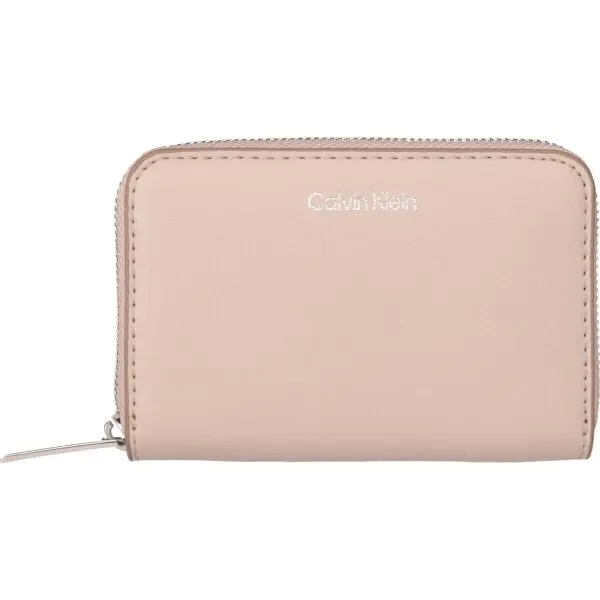 Calvin Klein Calvin Klein FOIL LOGO MEDIUM ZIP AROUND Дамско портмоне, бежово, размер