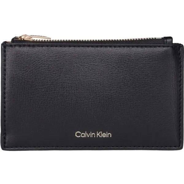 Calvin Klein Calvin Klein FOIL LOGO TOP ZIP CARDCASE Дамско портмоне, черно, размер