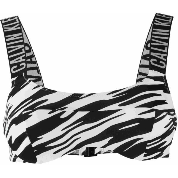 Calvin Klein Calvin Klein INTENSE POWER-BRALETTE-UW-PRINT Дамско горнище за плуване, черно, размер