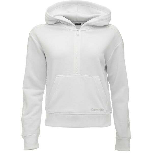 Calvin Klein Calvin Klein PW - 1/2 ZIP HOODIE Дамски суитшърт, бяло, размер