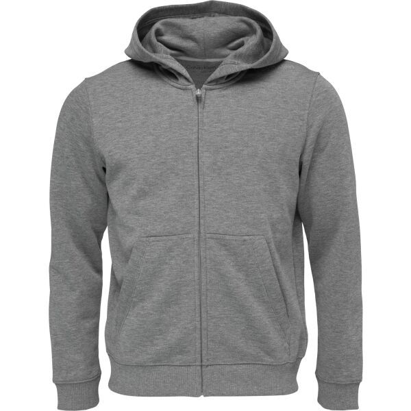 Calvin Klein Calvin Klein PW - FULL ZIP HOODIE Мъжки суитшърт, сиво, размер