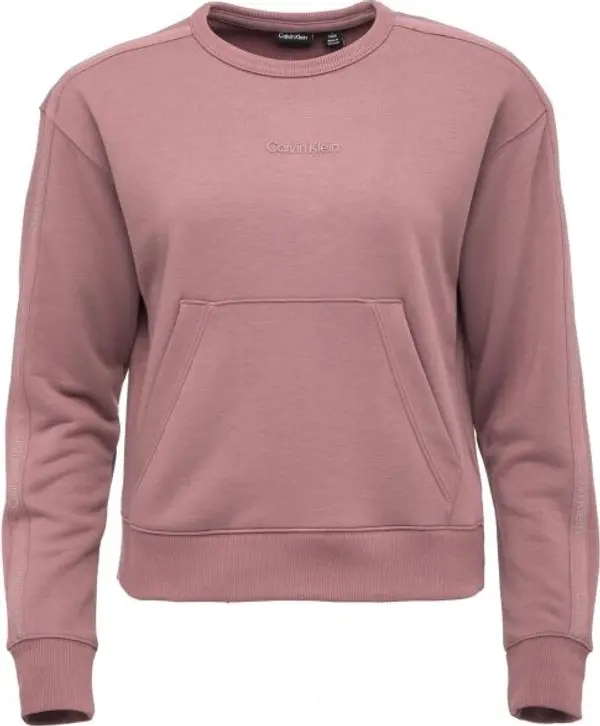 Calvin Klein Calvin Klein PW - Pullover Cropped Дамски суитшърт, розово, размер