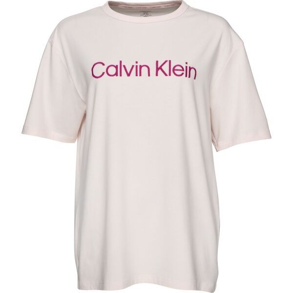 Calvin Klein Calvin Klein S/S CREW NECK Дамска тениска за сън, бяло, размер