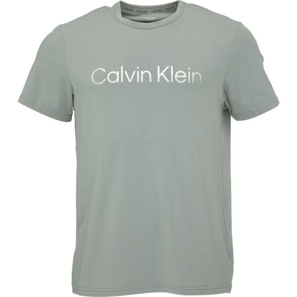 Calvin Klein Calvin Klein S/S CREW NECK Мъжка тениска за сън, сиво, размер