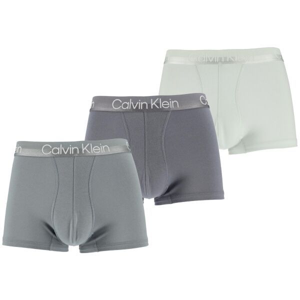Calvin Klein Calvin Klein TRUNK 3PK Мъжки боксерки, сиво, размер