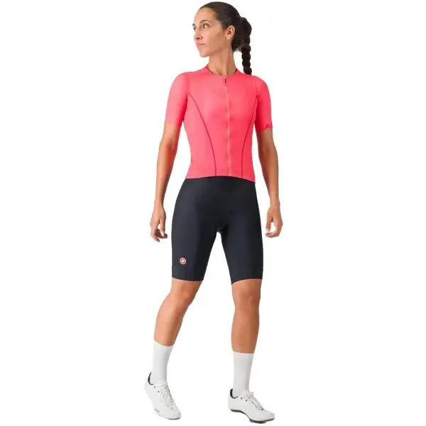 Castelli Castelli ANIMA FLOW JERSEY Дамски колоездачен екип, розово, размер