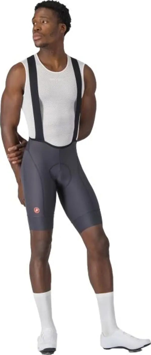 Castelli Castelli COMPETIZIONE 2 BIBSHORT Мъжки колоездачни шорти, тъмносиво, размер