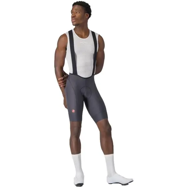 Castelli Castelli COMPETIZIONE 2 BIBSHORT Мъжки колоездачни шорти, тъмносиво, размер XXL