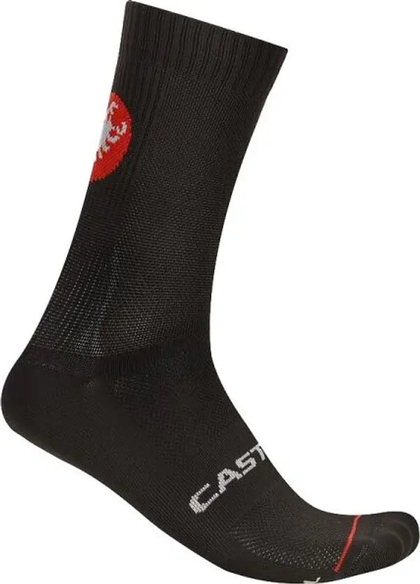 Castelli Castelli ENTRATA 18 SOCK Мъжки велосипедни чорапи, черно, размер