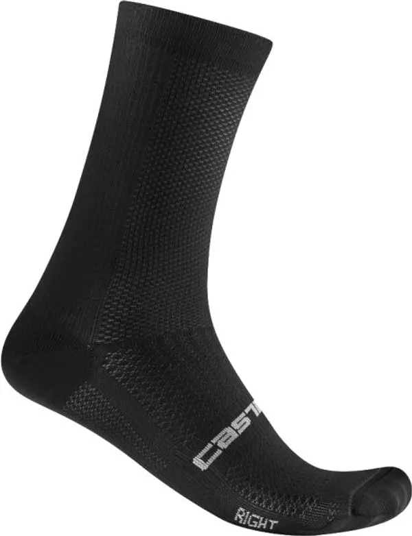 Castelli Castelli ESPRESSO 18 SOCK Мъжки колоездачни чорапи, черно, размер