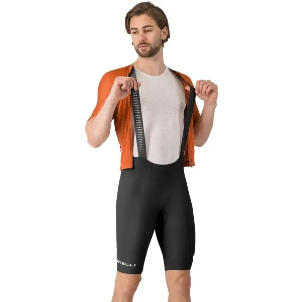 Castelli Castelli ESPRESSO 2 BIBSHORT Мъжки колоездачни шорти, черно, размер