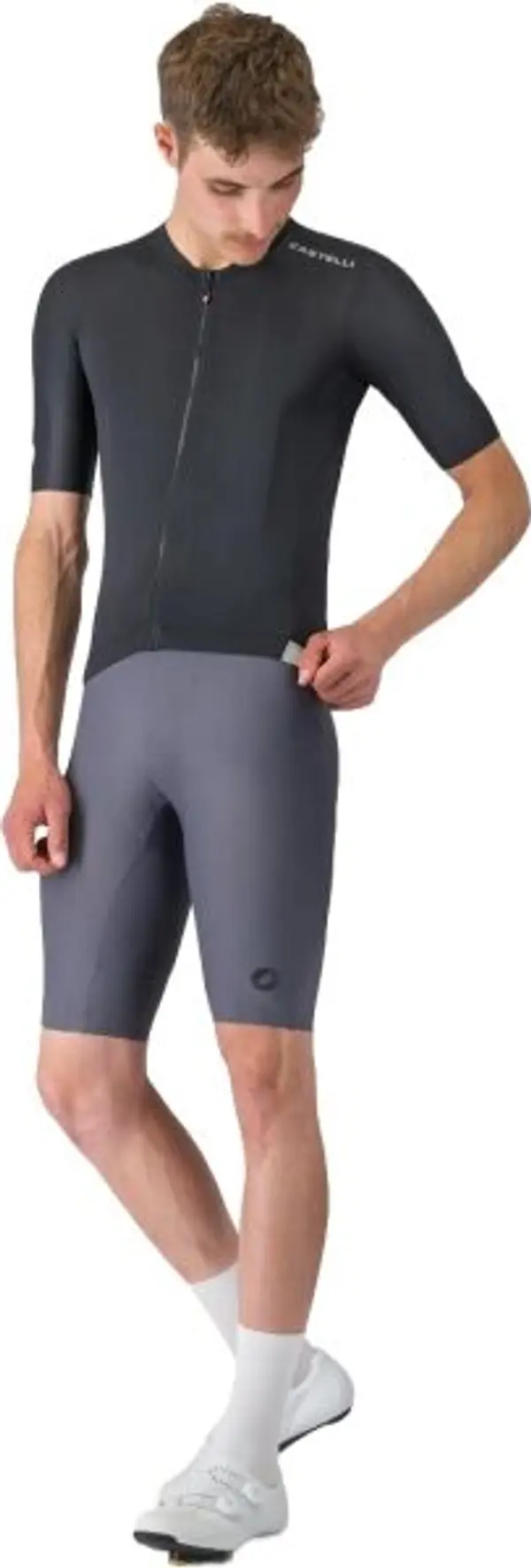 Castelli Castelli ESPRESSO 2 JERSEY Мъжка велосипедна фланелка, черно, размер