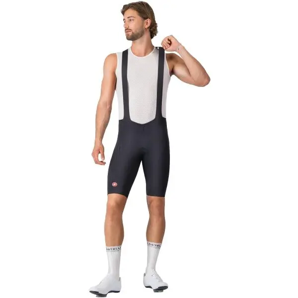 Castelli Castelli FREE AERO RACE S BIBSHORT Мъжки колоездачни шорти, черно, размер
