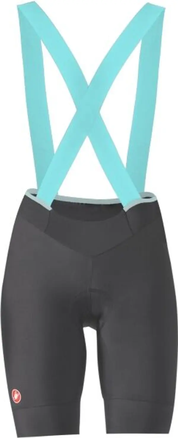 Castelli Castelli PRIMA 2 DT BIBSHORT Дамски колоездачни шорти, тъмносиво, размер