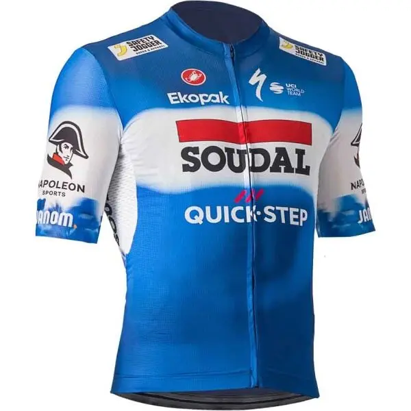 Castelli Castelli QUICK STEP COMPETIZIONE Мъжка фланелка за колоездене, синьо, размер