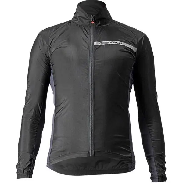 Castelli Castelli SQUADRA STRETCH Мъжко ветроустойчиво яке, черно, размер