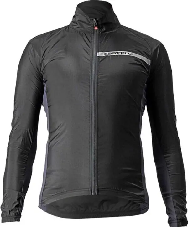 Castelli Castelli SQUADRA STRETCH Мъжко ветроустойчиво яке, черно, размер