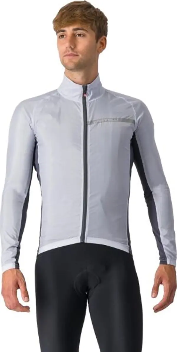 Castelli Castelli SQUADRA STRETCH Мъжко ветроустойчиво яке, сиво, размер