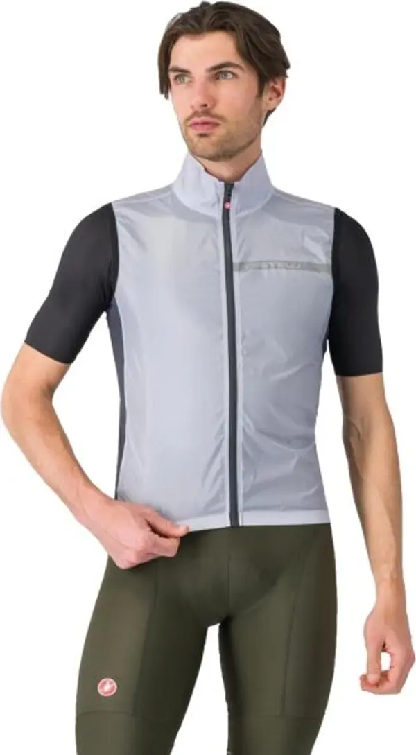 Castelli Castelli SQUADRA VEST Мъжки елек за велосипед, сиво, размер