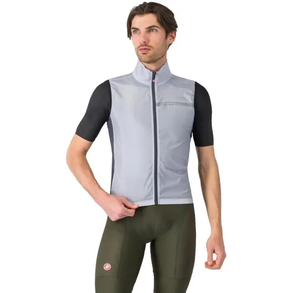Castelli Castelli SQUADRA VEST Мъжки елек за велосипед, сиво, размер XXXL